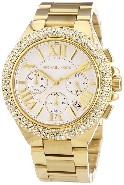 michael kors ladies gold chronograph watch